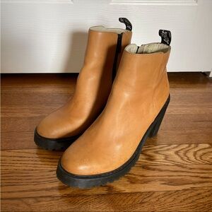 Dr. Martens Tan Heeled Magdalena Boots size 11